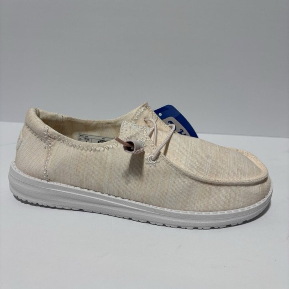 Hey Dude Women’s Wendy Star, Pink Slip-On Shoes, Size 10 M